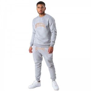 Sweatshirt Sweatpants Set Hip Hop Big Size Long Sleeve 2 Pcs Sports Gym Lightweight Factory
