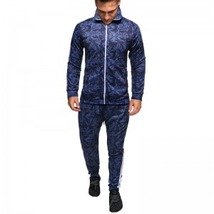 Men Sport Jogging Track Suit Zipper up Without Hood High Quality