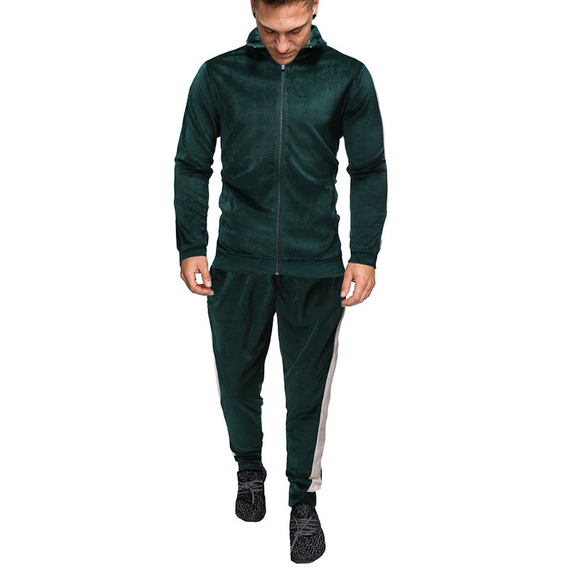 2019 Good Quality Adjustable Front Sports Bra -
 Men Jogger Track Suit Velour Velet Hot Sale Plus Size – Westfox