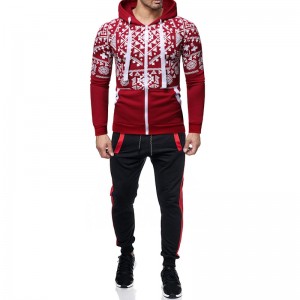Sweat Suits Men Fitted Exercise Tracksuit 2 Pieces Full Zip