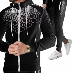 Cotton Tracksuit Hoodies Joggers Zip Up Winter Custom Logo Design Your Own Brand Supplier
