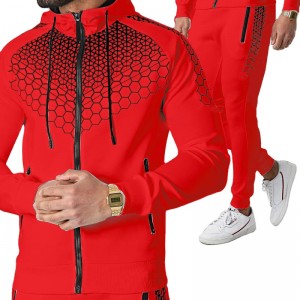 Cotton Tracksuit Hoodies Joggers Zip Up Winter Custom Logo Design Your Own Brand Supplier