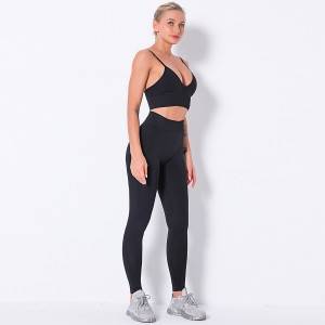 Women Yoga Sets Sexy US Size High Elastane Fitness Wear Factory