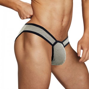 Men’s Briefs Underwear Sexy Thong Cotton Male Low Waist Big U Convex ADANNU Wholesale