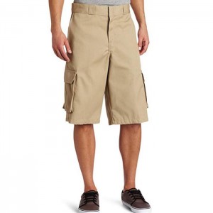 Mens Cargo Shorts 13 Inch Loose Fit Twill