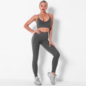 Women Yoga Sets Sexy US Size High Elastane Fitness Wear Factory