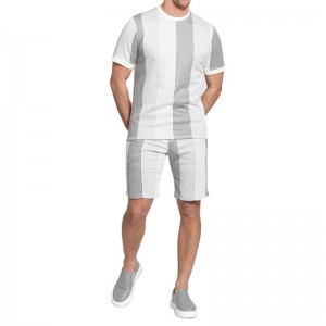 2PCS Set Tracksuit For Men Summer Custom Bulk Casual Sport Clothes New Design Cheap Factory