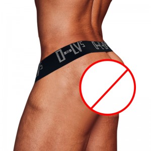 Mens Lingerie Underwear O Ring Gay Funny G String Hollow Out See Through Custom