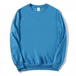 Mens Pullover Crewneck Terry Cloth Autumn Spring Solid Color OEM Logo