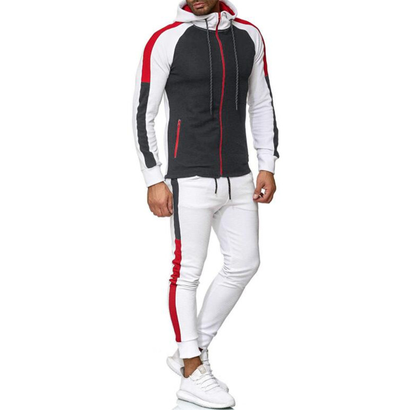 Athletic Tracksuit Men Sports Winter Thick Hooded OEM Featured Image