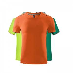 Sports T Shirt Short Sleeve Summer Plain Round Neck Fashion Oversize