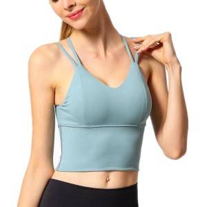 Chinese Professional Wholesale T Shirt Activewear Womens Fitness Sport Wear Sexy Gym Workout Female Clothing Yoga Suit Apparel Set Shirt Top Bra