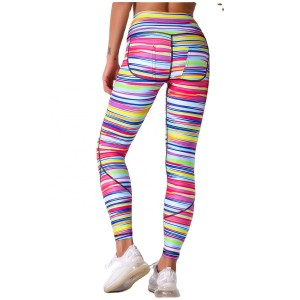 Slim Leggings New Style Tight Yoga Pants High Waist Printed Sports Fitness Recycled Breathable Seamless