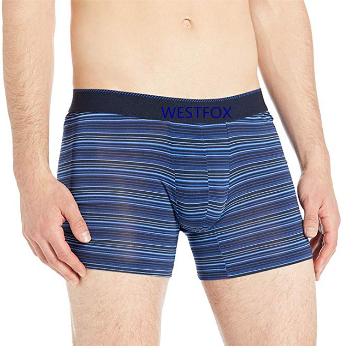 High definition Mens Transparent Underwear Jockstrap -
 Stripe Boxer Brief – Westfox