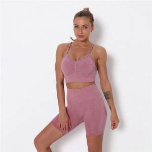 Sports Bra and Shorts Gym Fitness Brand Low MOQ Factory