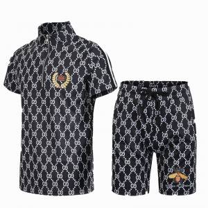 Zipper Sports Suit Printed Embroidery Logo 2pcs Set Manufacturer