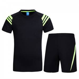 Two Pieces Set Summer Men Sport Workout Outfit Fitness Running Cothes Factory
