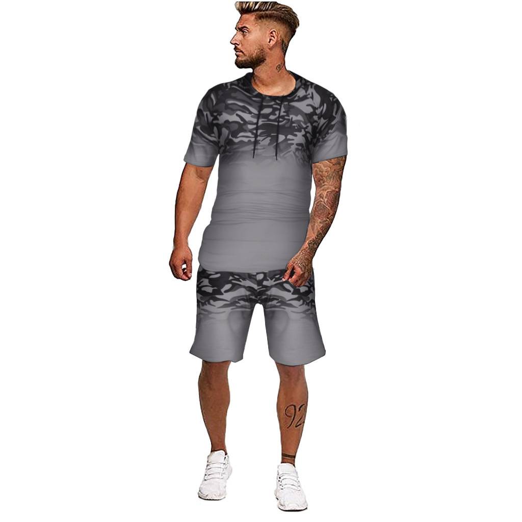 Mens Track Suit Summer Hoodies Shorts Printed New Design Wholesale Stock Featured Image