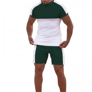 Tracksuit Men Custom Logo Big Tall Running Training Plus Size Fitness Short Sleeve Supplier