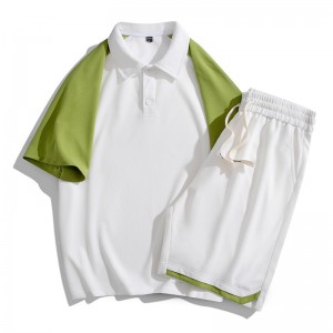 Polo T Shirt And Shorts Set Golf Two Pieces Short Sleeve Business Casual Summer New Arrival