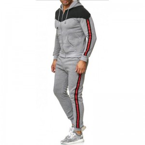 Men Jogging Suit Running Gym Workout Fitted Outfit Sport Plus Size Polyester Cotton Supplier