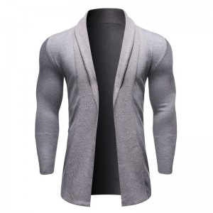 Mens Cardigan Sweater Slim Fit Outwear Formal Long Casual Low MOQ New Version