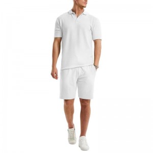 Mens Set 2 Pieces Casual T Shirt Shorts Short Sleeve Loose Summer Custom Logo