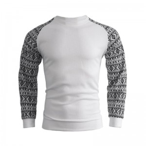 Men Sweatshirt Knitted Hip Hop Streetwear Long Sleeve Pullover Waffle Oversized Loose Hot Selling