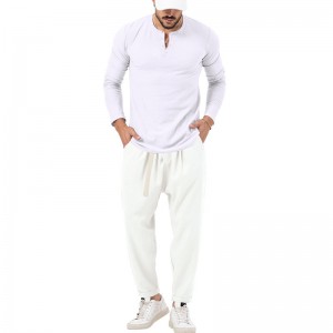 T Shirt Joggers Mens Tracksuits Sports Suit Long Sleeved Running Two Pieces Hot Sale