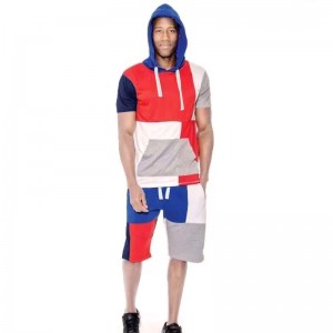 Customize Tracksuit For Men Big Tall Running Sports Fit Workout 2 Pieces Hoodies Set Supplier