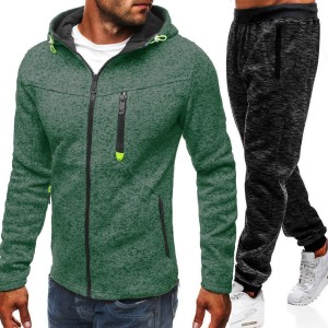 Men Track Suits Fleece Workout Jacket Joggers Cotton Polyester Custom Logo Warm Plus Size