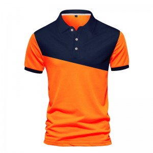 Polo T Shirt Men Two Tone Golf Sports Summer Custom Logo Low MOQ New Arrival Supplier