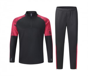 Men Track Suit Half Zipper Exercise Soccer Uniform Football Training Running Outdoor Wholesale