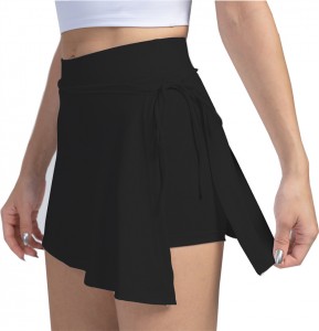 Women Sports Dress Shorts Yoga Gym Workout Loose Running Biker Skirts Golf Clothes Quick   Dry