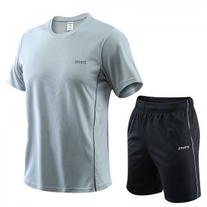 Men Sportswear Training T Shirts Shorts Sports Uniform Quick Dry Running High Quality
