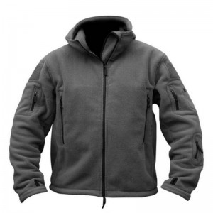 Men Sweat Jacket Zip Up Hoodies Windproof Winter Streetwear Sports Blank Fleece Wholesale