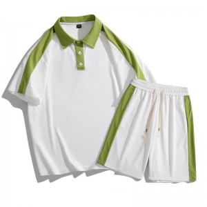 Men T Shirt Shorts Set Oversized Blank Plain Casual Short Sleeve Cool High Quality Custom