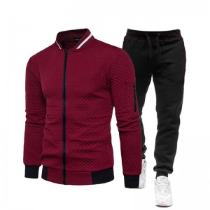 Mens Tracksuit Workout Business Casual Soccer Jogging Sweatsuit Customized Sportswear Supplier