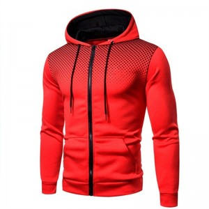 Zipper Hoodies Gradient Color Fleece LOW MOQ Cheap Price Factory