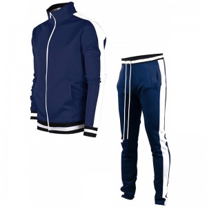 Mens Jogging Sets 2 Pieces Zipper Hoodies Football Soccer Sports Design Your Own Factory