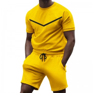 OEM/ODM Factory Ladies Sports Bra -
 T Shirt And Shorts Set Men Summer Tracksuit Team Sports Two Pieces Unisex Custom Logo – Westfox