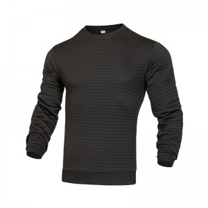 Mens T Shirt Sweatshirt Knitted Top Long Sleeve Crewneck Loose Plaid Streetwear High Quality