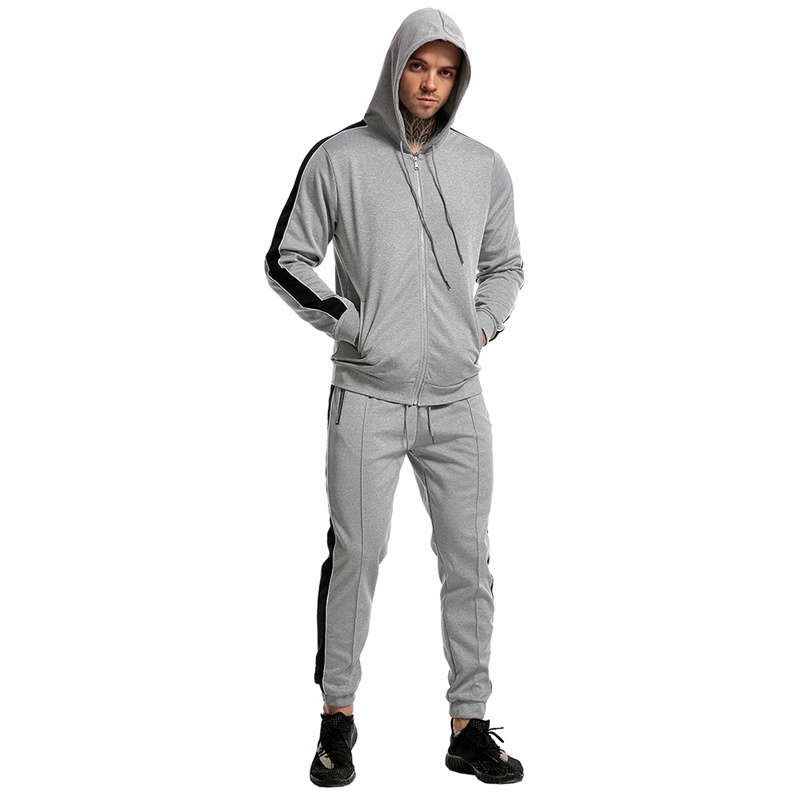 Special Price for Slim Fit Hoodie -
 Mens Sports Suits Stripe Brand Autumn Winter Training Running Gym Factory – Westfox