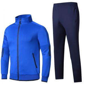 Mens Tracksuit Running Uniform Bulk Full Zip Up Workout 2pcs Custom Logo Plus Size Manufacture