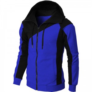 Mens Hoody Jacket Sports Coat Long Sleeve Slim Fit Full Zip Fashion Style Factory