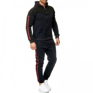 Men Jogging Suit Running Gym Workout Fitted Outfit Sport Plus Size Polyester Cotton Supplier