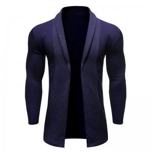 Mens Cardigan Sweater Slim Fit Outwear Formal Long Casual Low MOQ New Version