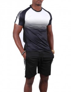 Men T Shirt And Shorts Slim Fit Uniform Active Wear Private Label Bulk Summer Athletic Manufacturer