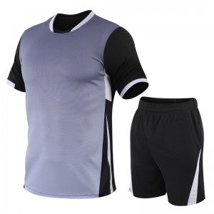 Men Sports Suit Short Sleeve Tshirt Shorts Outfit Workout Summer Running Jersey Shorts Hot Selling