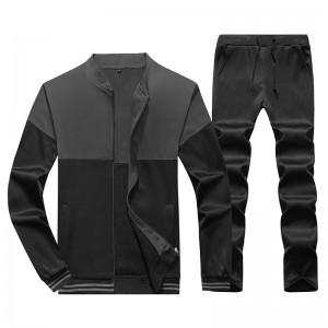 Men Sweatsuit Set Zip Up Training Wear Jogging Suits Oversized Private Label New Design Custom